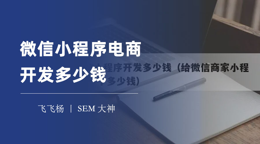 微信小程序电商开发多少钱？看完这篇文章你就知道了！