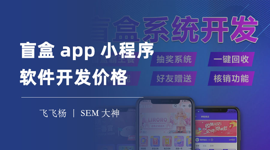 盲盒app小程序软件开发价格：如何选择最合适的开发公司和方案