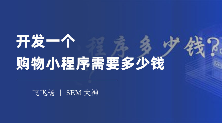 开发一个购物小程序需要多少钱？看完这篇文章，你就知道了！