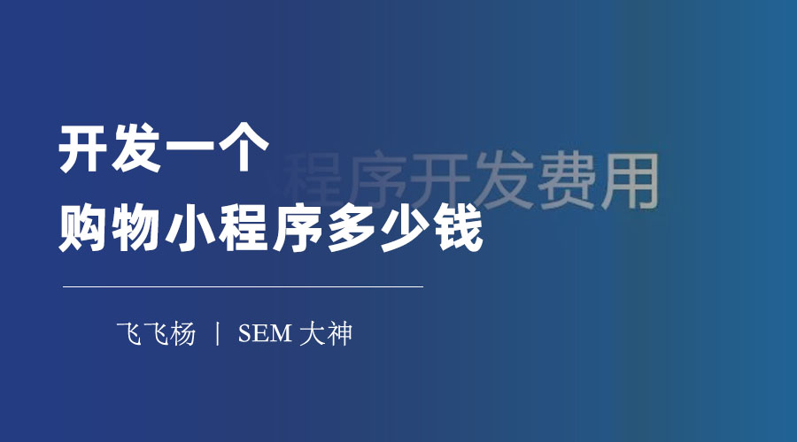 开发一个购物小程序多少钱？看完这篇文章，你就知道了！