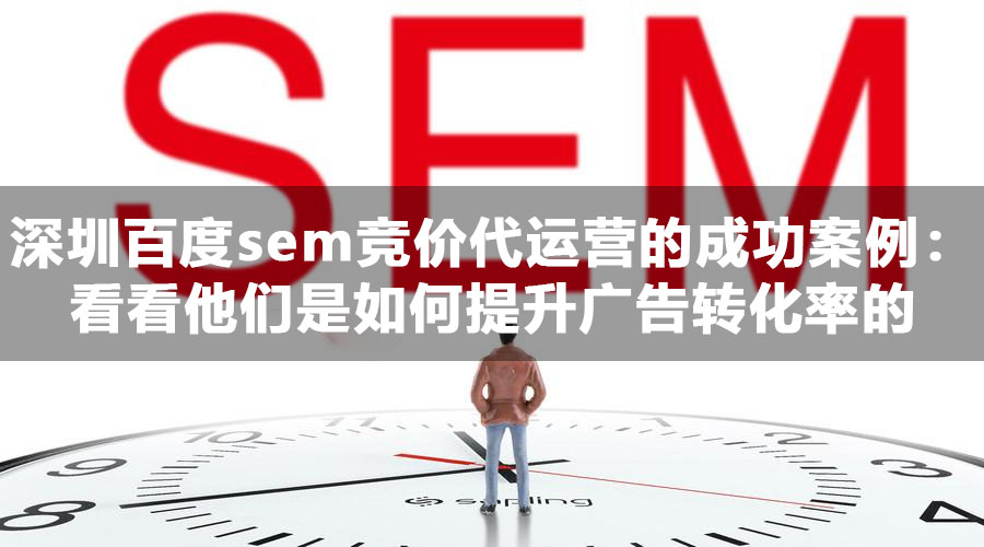 深圳百度sem竞价代运营的成功案例：看看他们是如何提升广告转化率的