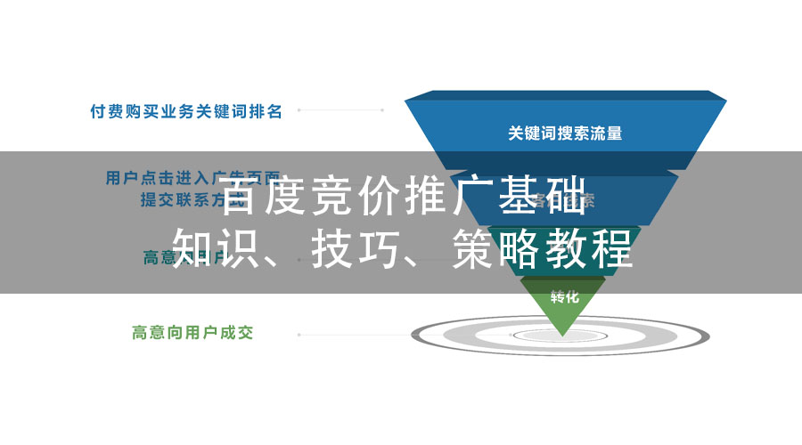 百度竞价推广基础知识、技巧、策略教程