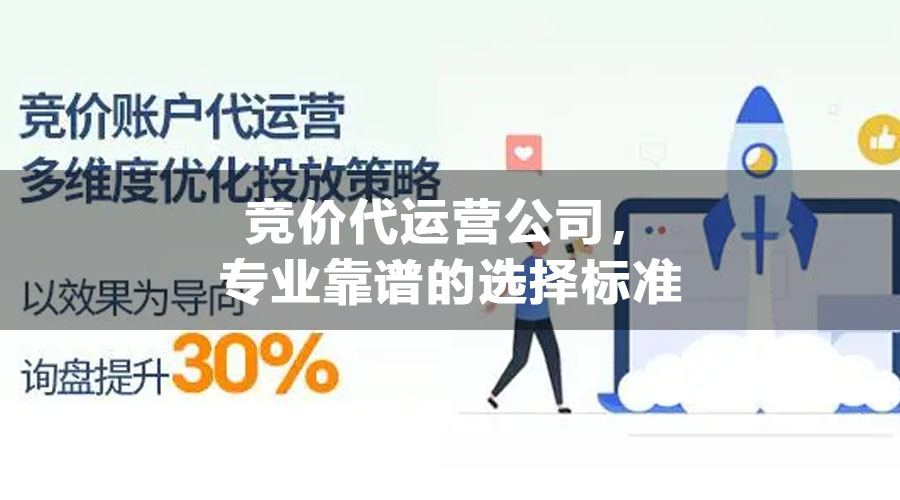 竞价代运营公司，专业靠谱的选择标准