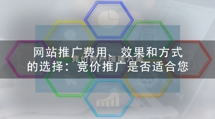 网站推广费用、效果和方式的选择：竞价推广是否适合您