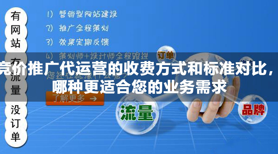 竞价推广代运营的收费方式和标准对比，哪种更适合您的业务需求