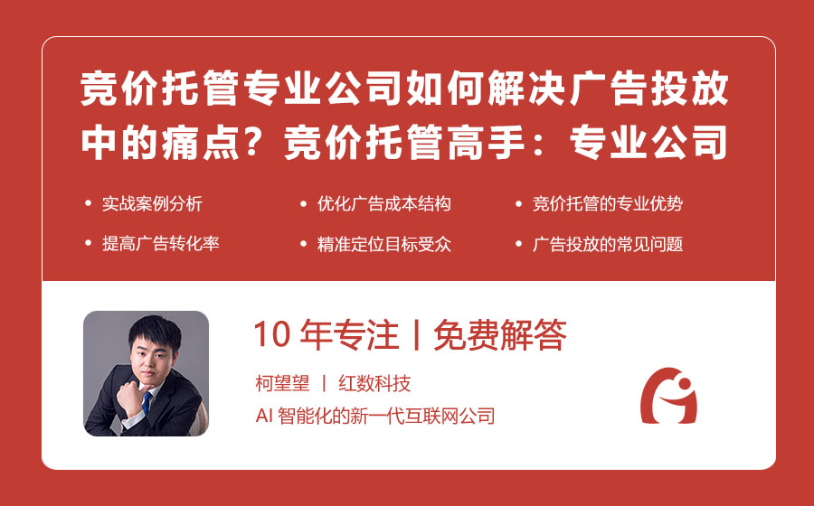 竞价托管专业公司如何解决广告投放中的痛点？竞价托管高手：专业公司如何解决你的广告难题？