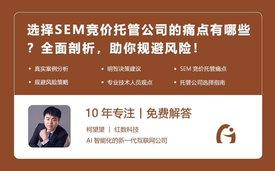 选择SEM竞价托管公司的痛点有哪些？全面剖析，助你规避风险！