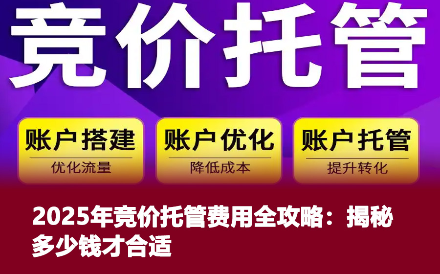 2025年竞价托管费用全攻略：揭秘多少钱才合适