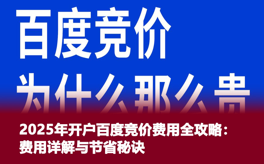 2025年开户百度竞价费用全攻略：费用详解与节省秘诀