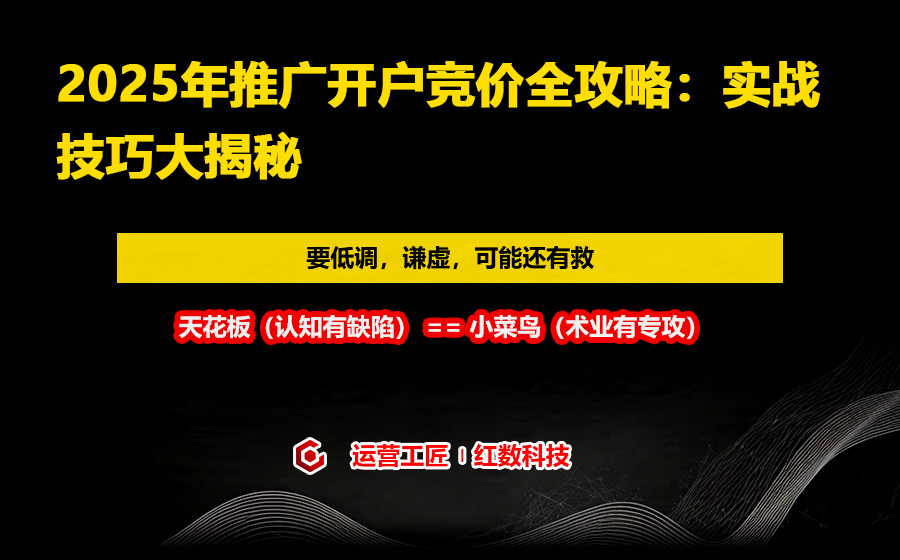 2025年推广开户竞价全攻略：实战技巧大揭秘