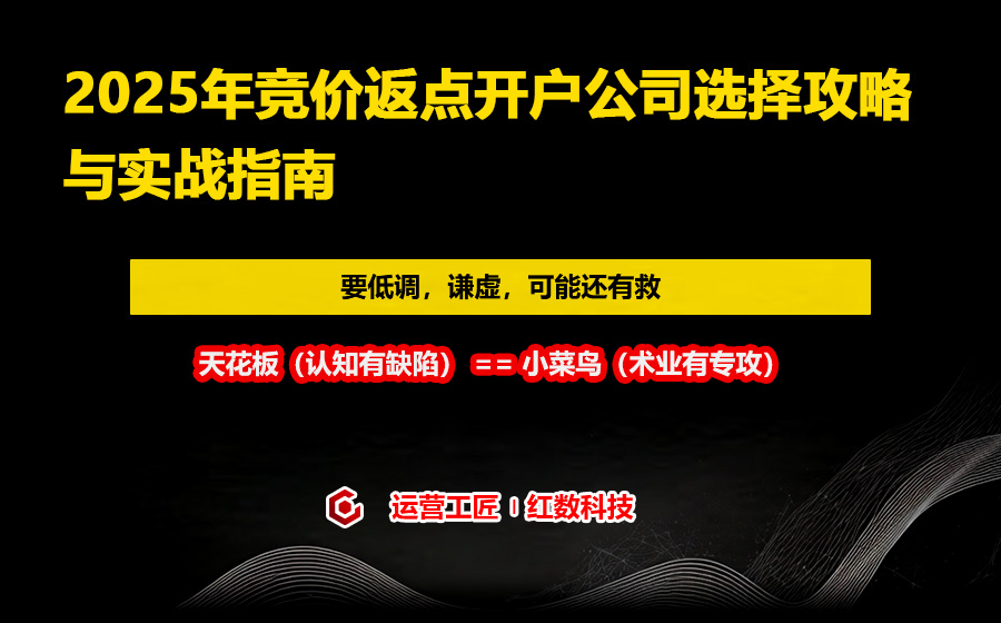 2025年竞价返点开户公司选择攻略与实战指南