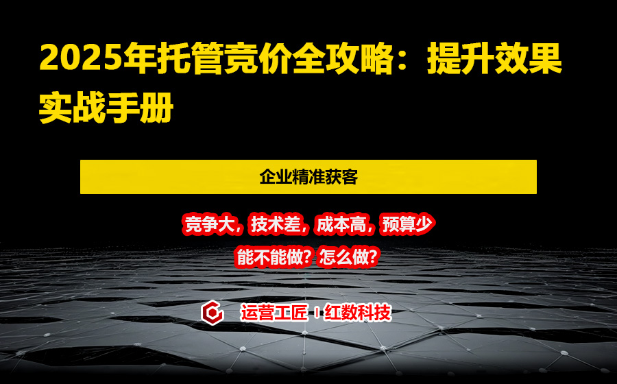 2025年托管竞价全攻略：提升效果实战手册