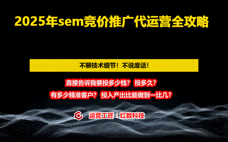 2025年sem竞价推广代运营全攻略