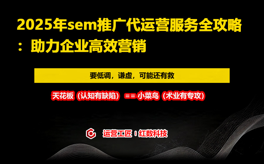 2025年sem推广代运营服务全攻略：助力企业高效营销